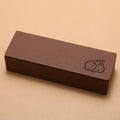 Handmade Square Eyeglasses Case with Embossed Palm Print Cute Puppy Cartoon Design Hard Shell Glasses Box