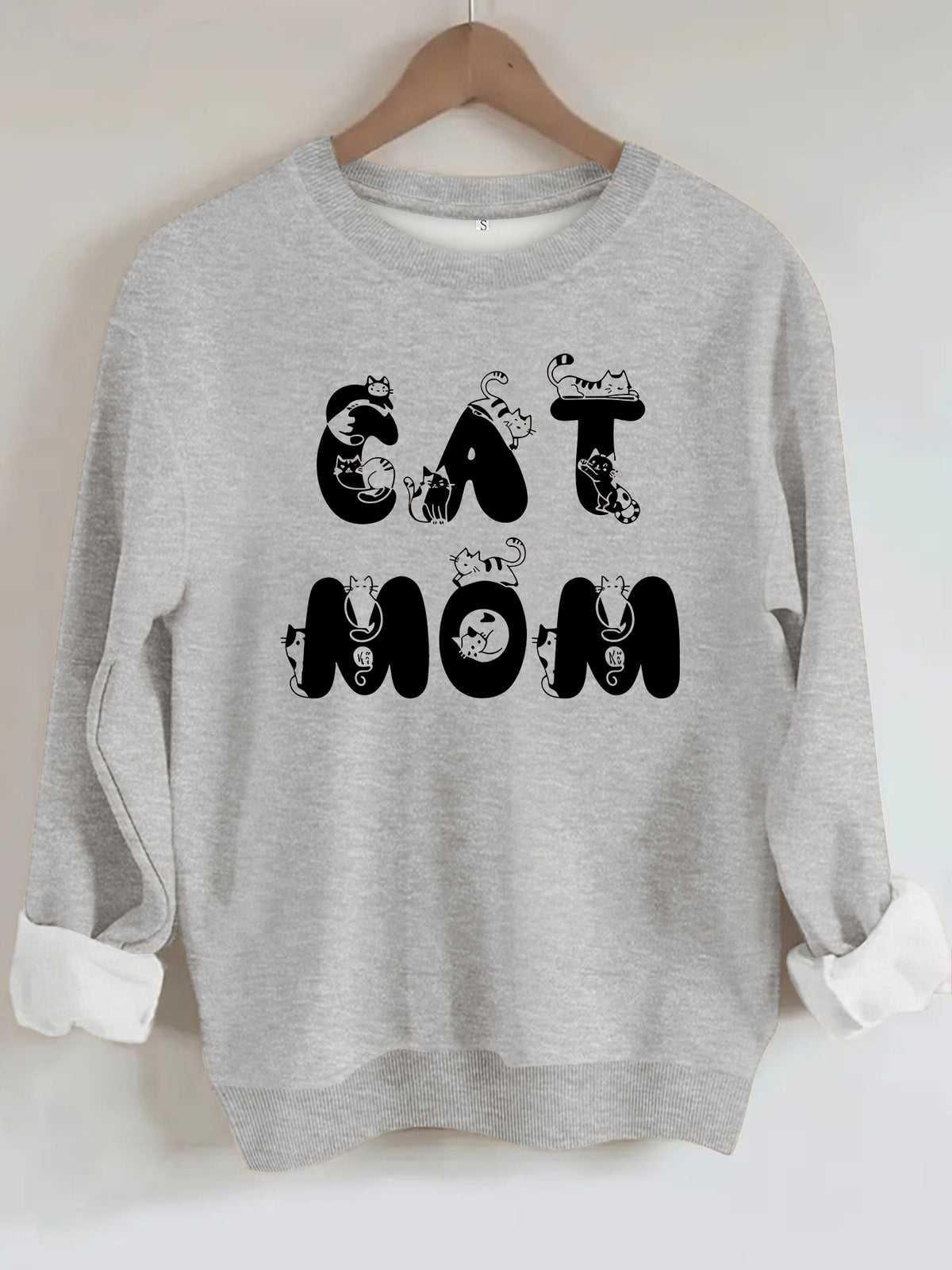 Cute cat printed hoodie
