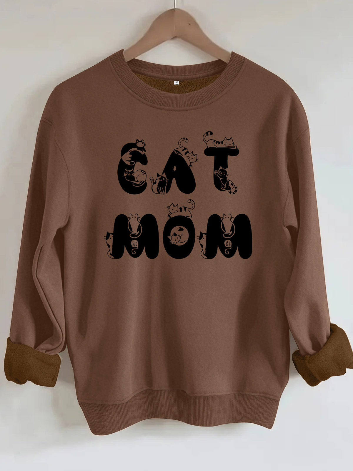 Cute cat printed hoodie