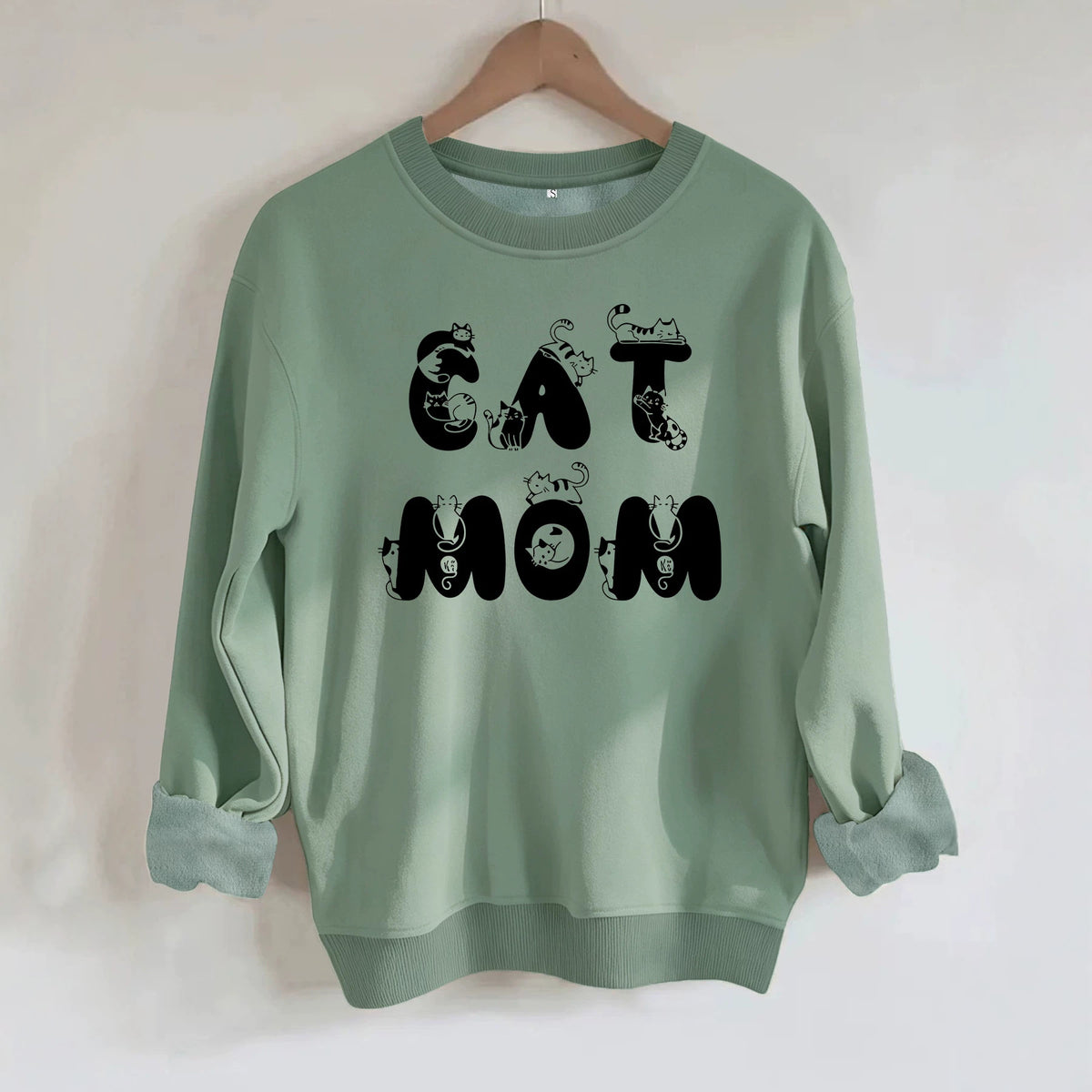 Cute cat printed hoodie