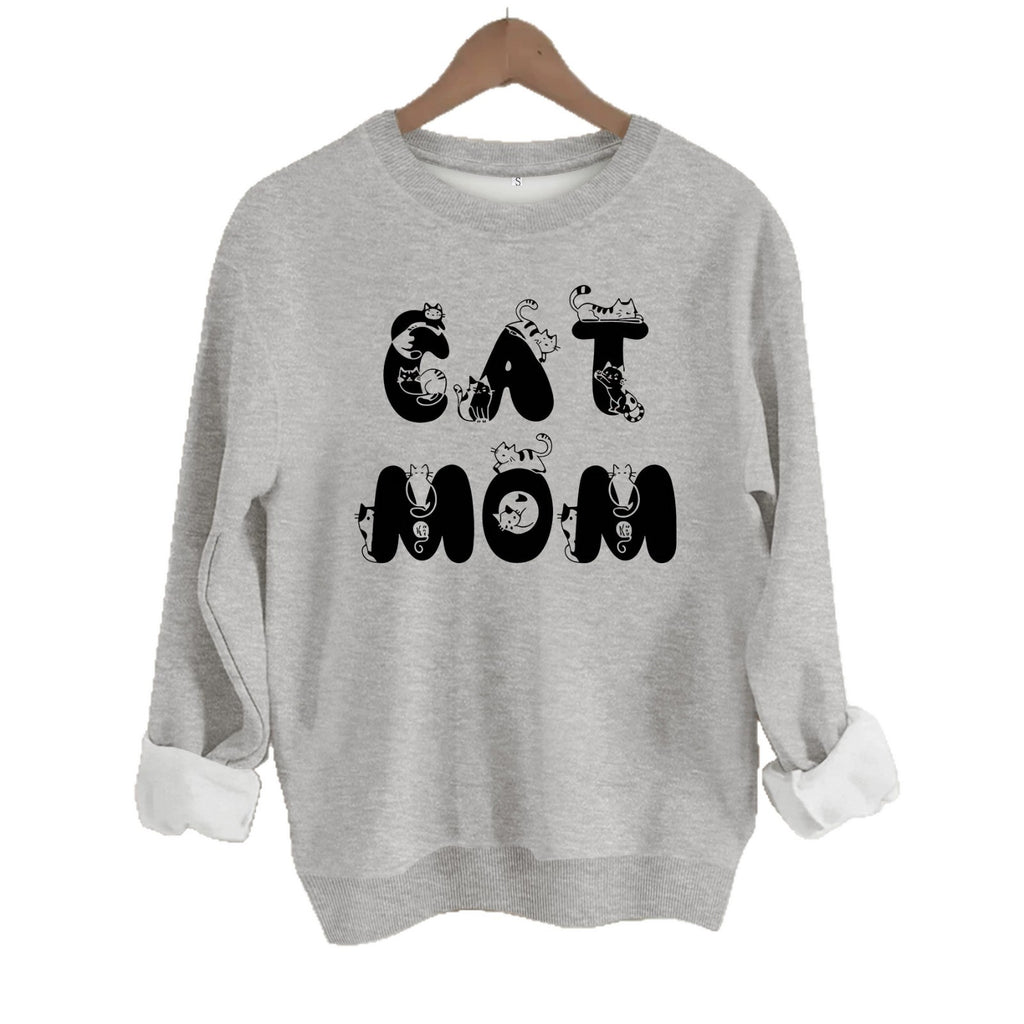 Cute cat printed hoodie