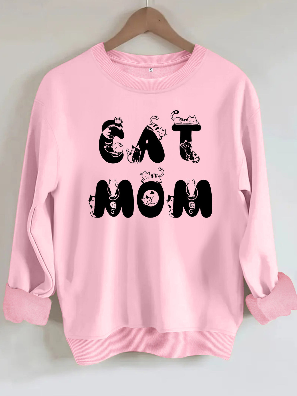 Cute cat printed hoodie