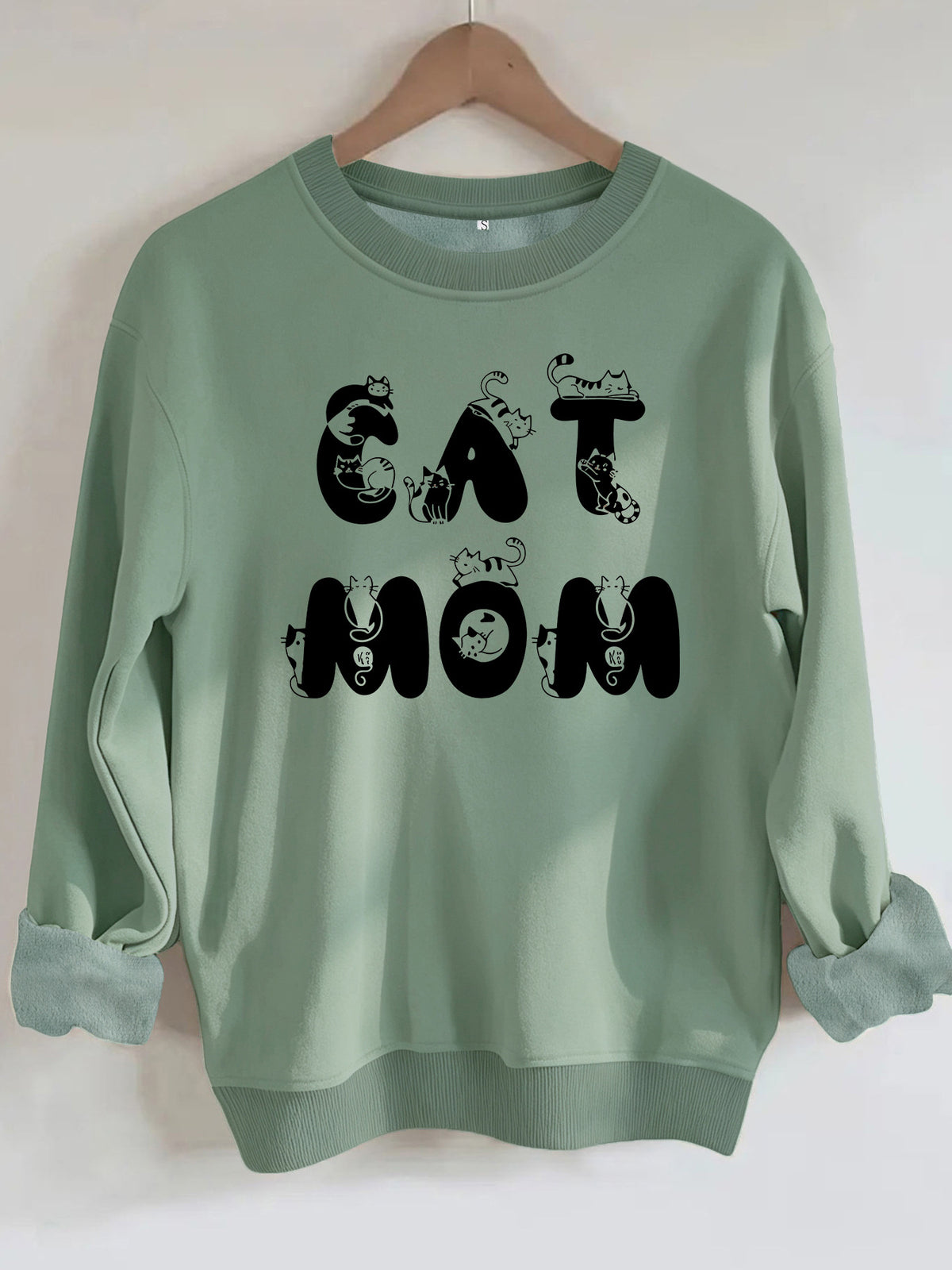 Cute cat printed hoodie