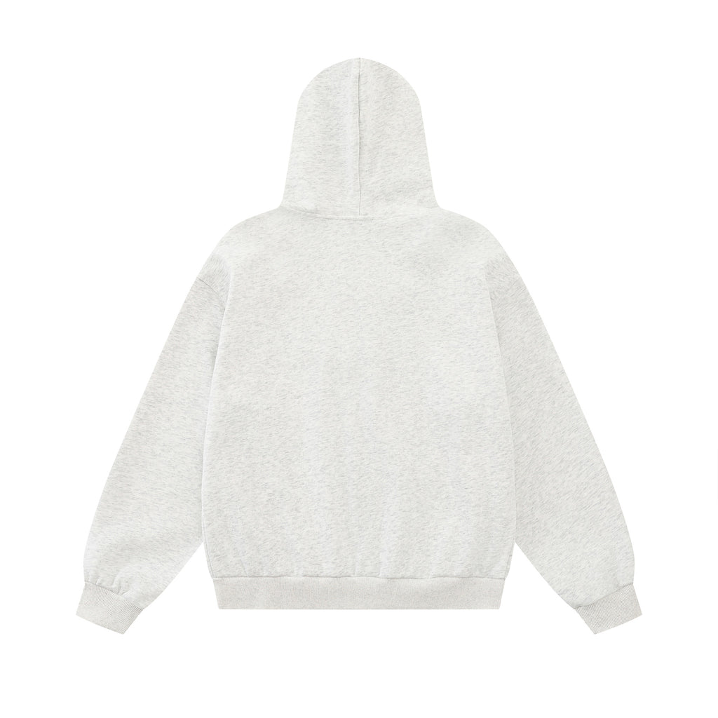 Cute Cartoon Graphic Color Block Raglan Sleeve Loose Hooded Sweatshirt